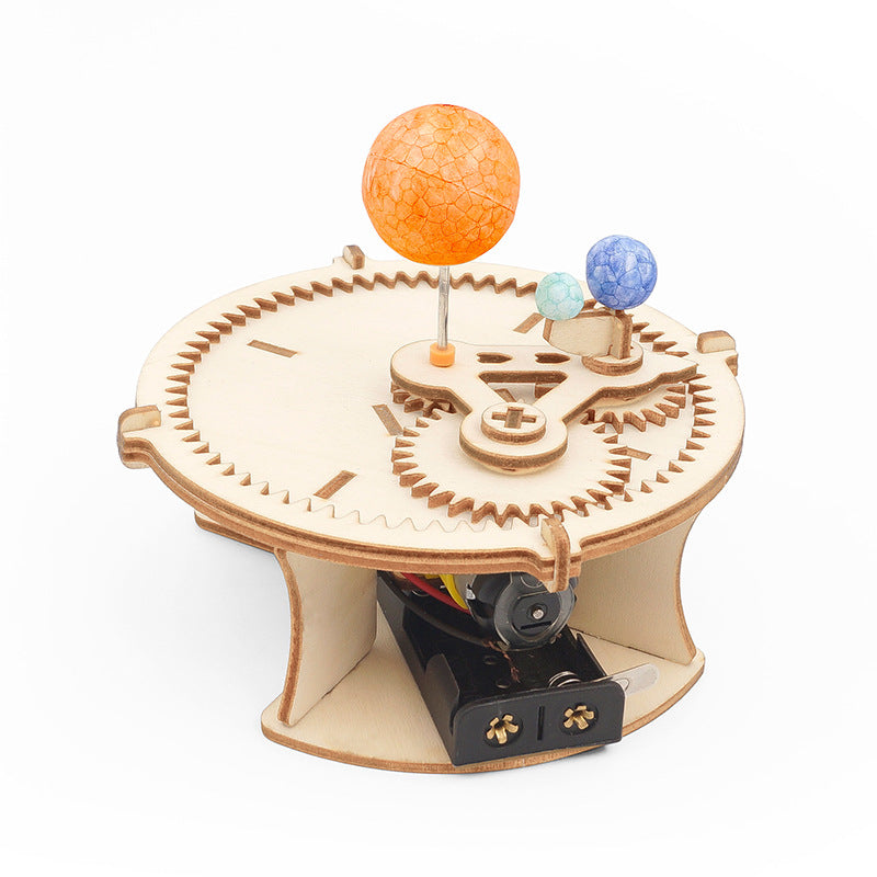 Wood Solar System Globe Table